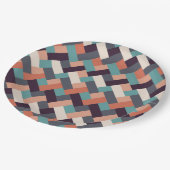 Patroonstijlvolle Mode - Geometrische moderne Vint Papieren Bordje (Gekanteld)