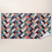 Patroonstijlvolle Mode - Geometrische moderne Vint Strandlaken (Voorkant)