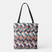Patroonstijlvolle Mode - Geometrische moderne Vint Tote Bag (Achterkant)