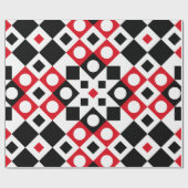 Patroonstijlvolle moderne geometrische Vintage Cadeaupapier (Vlak)