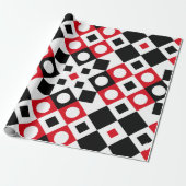 Patroonstijlvolle moderne geometrische Vintage Cadeaupapier (Uitgerold)