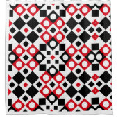 Patroonstijlvolle moderne geometrische Vintage Douchegordijn (Voorkant)