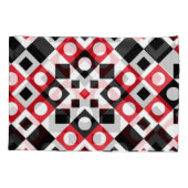 Patroonstijlvolle moderne geometrische Vintage Kussensloop (Achterkant-Links)