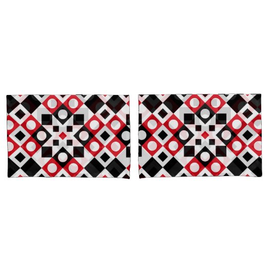 Patroonstijlvolle moderne geometrische Vintage Kussensloop (Voorkant-Set)