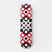 Patroonstijlvolle moderne geometrische Vintage Persoonlijk Skateboard (Voorkant)