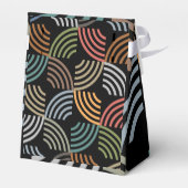 Patroonstijlvolle moderne Mode Geometrische Vintag Bedankdoosjes (Achterkant)