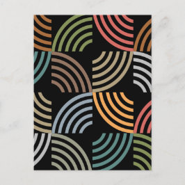 Patroonstijlvolle moderne Mode Geometrische Vintag Briefkaart