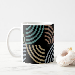 Patroonstijlvolle moderne Mode Geometrische Vintag Koffiemok
