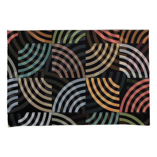 Patroonstijlvolle moderne Mode Geometrische Vintag Kussensloop (Voorkant-Rechts)