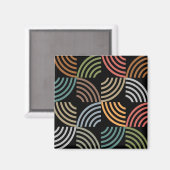 Patroonstijlvolle moderne Mode Geometrische Vintag Magneet (Voorkant / Achterkant)