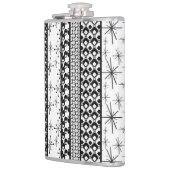 Patroonstrips voor zwart-wit Retro 1 Heupfles (Links)