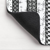 Patroonstrips voor zwart-wit Retro 1 Muismat (Hoek)