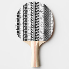 Patroonstrips voor zwart-wit Retro 1 Tafeltennisbatje