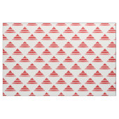 Patroonstructuur rode witte geo stof (Yard (91,4 cm))