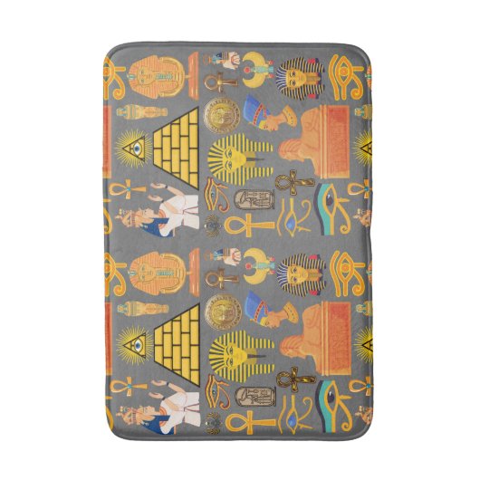 Patroonsymbool Ouder Egyptisch Hieroglyphic Badmat (Voorkant Verticaal)