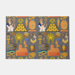 Patroonsymbool Ouder Egyptisch Hieroglyphic Deurmat