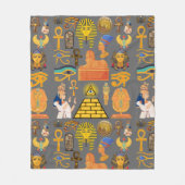 Patroonsymbool Ouder Egyptisch Hieroglyphic Fleece Deken (Voorkant)