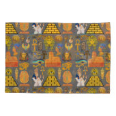 Patroonsymbool Ouder Egyptisch Hieroglyphic Kussensloop (Achterkant-Links)