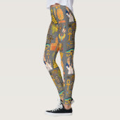 Patroonsymbool Ouder Egyptisch Hieroglyphic Leggings (Links)