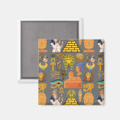 Patroonsymbool Ouder Egyptisch Hieroglyphic Magneet (Voorkant / Achterkant)