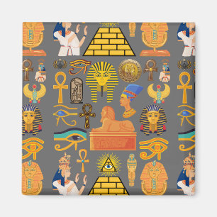 Patroonsymbool Ouder Egyptisch Hieroglyphic Magneet
