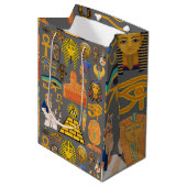 Patroonsymbool Ouder Egyptisch Hieroglyphic Medium Cadeauzakje (Voorkant Gekanteld)
