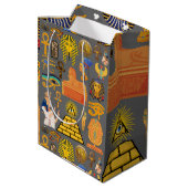 Patroonsymbool Ouder Egyptisch Hieroglyphic Medium Cadeauzakje (Achterkant Gekanteld)