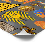 Patroonsymbool Ouder Egyptisch Hieroglyphic Perfect Poster (Hoek)