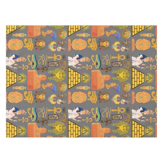 Patroonsymbool Ouder Egyptisch Hieroglyphic Tafelkleed (Voorkant (Horizontaal))