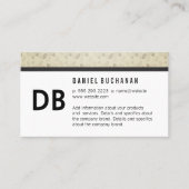 Patroontrim voor bedrijfsmonogram visitekaartje (Voorkant)