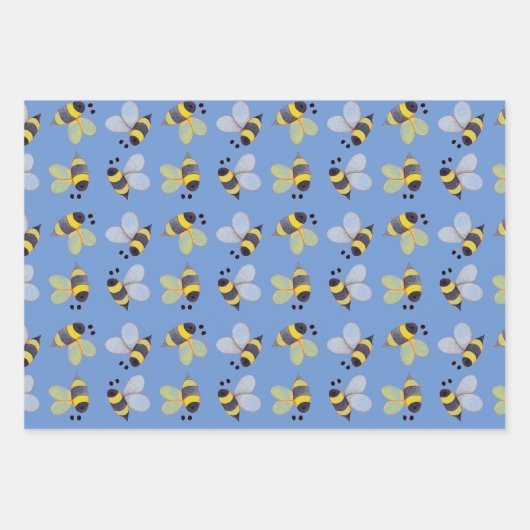Patroontrio voor bijen inpakpapier vel (Voorkant 2)