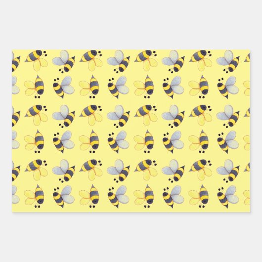 Patroontrio voor bijen inpakpapier vel (Voorkant)