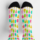 Patroonvergrendelingen voor Bright Ice Cream-proce Sokken (Top)