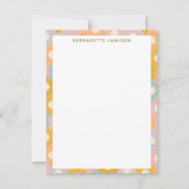  patroonverlooppatroon met verhexagon notitiekaartje