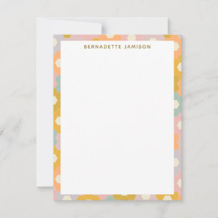  patroonverlooppatroon met verhexagon notitiekaartje