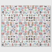 Patroonvervulpapier voor reisbanden cadeaupapier (Vlak)