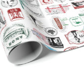 Patroonvervulpapier voor reisbanden cadeaupapier (Rol Hoek)