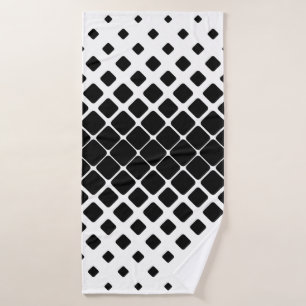 Patroonvierkant rond diagonaal badhanddoek