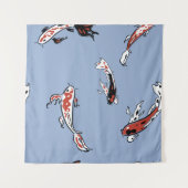 Patroonviskarper koi koi karper wandkleed (Voorkant (horizontaal))
