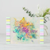  patroonvlinders en Roos Hartelijk dank (Staand voorkant)