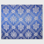 patroonweefsel blauw cadeaupapier (Vlak)
