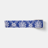 patroonweefsel blauw satijnen lint (Voorkant)