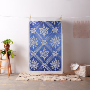 patroonweefsel blauw stof