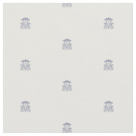 Patroonweefsel van Ave Maria Monogram Stof (Close Up)
