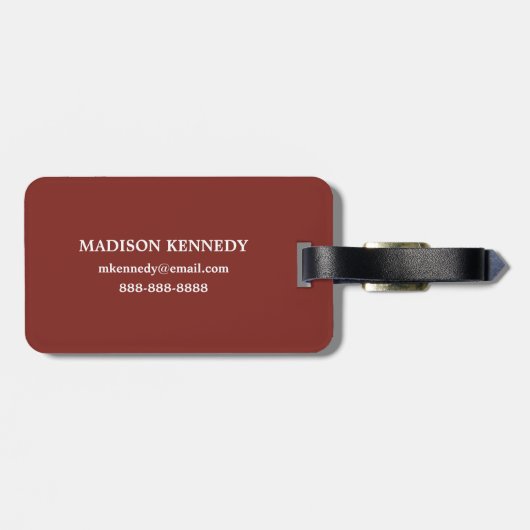 PatroonWereldkaart Bagagelabel (Achterkant horizontaal)