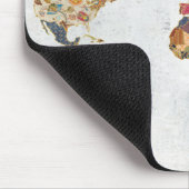 PatroonWereldkaart Muismat (Hoek)