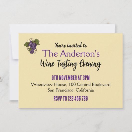  Patroonwijnproeverij Kaart (Voorkant)