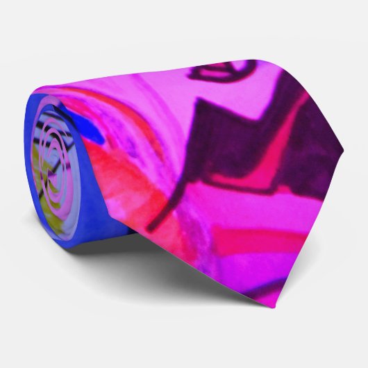 Patroonzakelijk Modern Abstract Geometrisch 4 Stropdas (Opgerold)