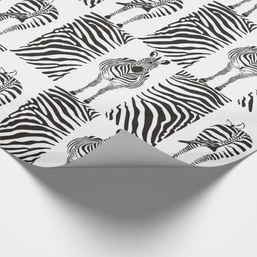 Patroonzebras Cadeaupapier (Hoek)
