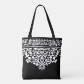 Patroonzwart en wit  Tas (Achterkant)